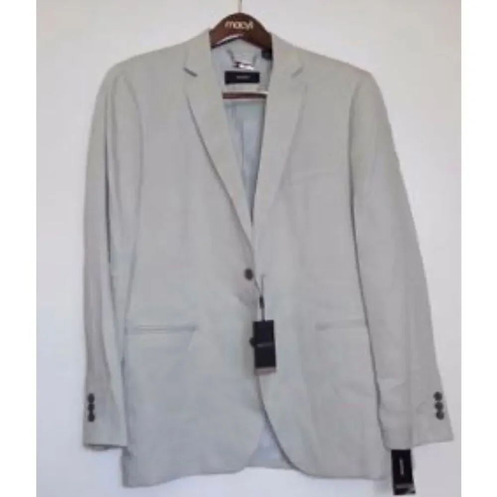 NWT Gorgeous $171.00 Retail ALFANI Grey XL Men Capsule Twill Sport Coat Jacket - Picture 7 of 16